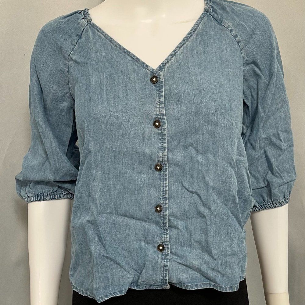 Sanctuary Women's Modern Summer Button-Front Top